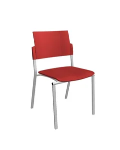 Square konferenční židle – šedý plast