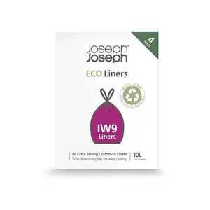 Stahovací pytle na odpadky Eco Grey, 80 ks, 10 l – Joseph Joseph