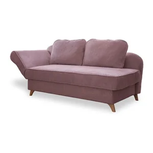 Starorůžová manšestrová lenoška do kouta Chic Charlotte – levý roh, Miuform