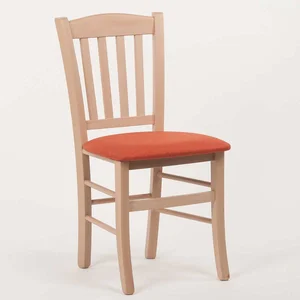 Stima VENETA Židle s čalouněným sedákem – Dub Sonoma, látka LUX terracotta 10