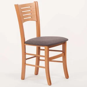 Stima VERONA – židle s čalouněným sedákem, odstín Olše, látka LUX antracit 6