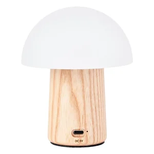 Stmívatelná stolní lampa Alice s skleněným stínidlem