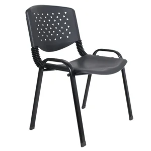 Stohovatelná zasedací židle EFISIO, černá