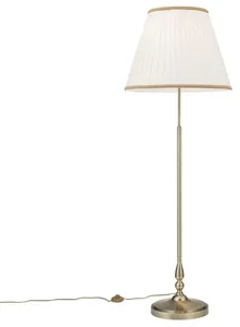 Stojací lampa ARLON s patinou a čtecím ramenem