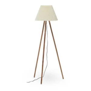 Stojací lampa Benicarlo, přírodní barva, textilní stínidlo, 149 cm – Kave Home