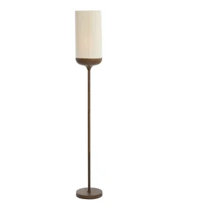 Stojací lampa Dania s textilním stínidlem