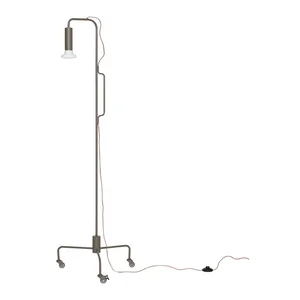 Stojací lampa Ido – Hübsch, 154 cm, hnědá