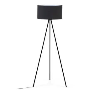 Stojací lampa Ikia s textilním stínidlem, 157 cm