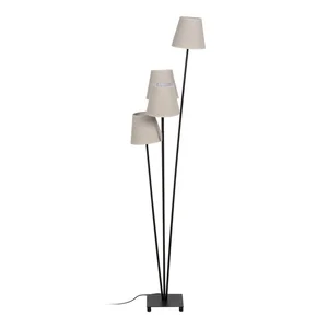 Stojací lampa Ixia s černo-krémovým designem