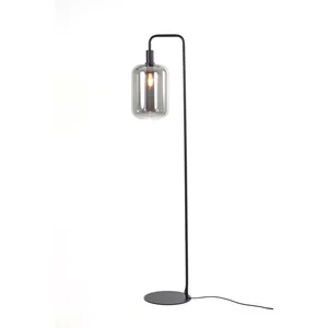 Stojací lampa Lekar, černá, 155 cm – Light & Living