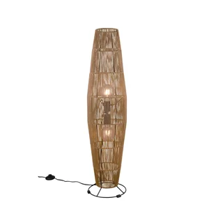 Stojací lampa Miki – Trio, přírodní barva, výška 103 cm