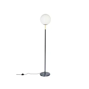 Stojací lampa Orion se skleněným stínidlem