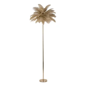 Stojací lampa Palm – zlatá, 160 cm (Mauro Ferretti)