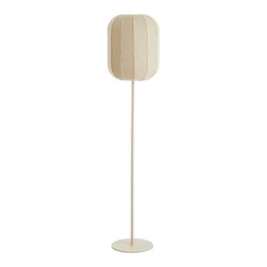 Stojací lampa Solune – textilní stínidlo, výška 165 cm