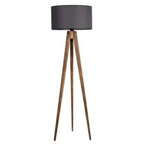 Stojací lampa Tripod s textilním stínidlem