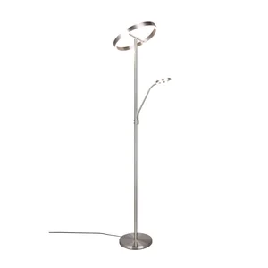 Stojací LED lampa Willis - Trio, stříbrná, 180 cm