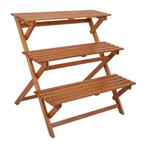 Stojan na květináče z eukalyptového dřeva Garden Pleasure