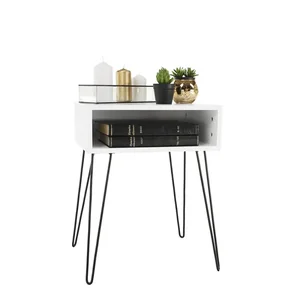 Stolek HONEJ bílo-černý