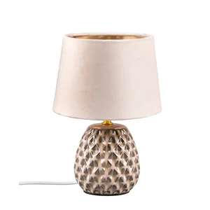 Stolní lampa Ariana Trio – béžová, výška 27 cm