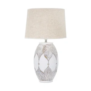 Stolní lampa Atene Mauro Ferretti, béžová, 67 cm