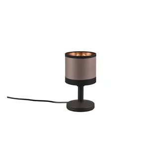 Stolní lampa Davos Trio černo-hnědá 22 cm
