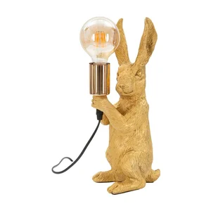 Stolní lampa Rubbit – Mauro Ferretti, zlatá, 35,5 cm