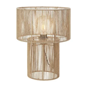 Stolní lampa Soga – Markslöjd se stínidlem z juty (38 cm)