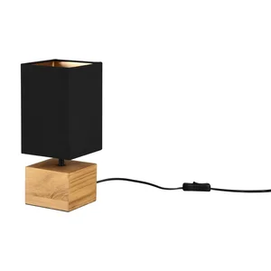 Stolní lampa Woody Trio s textilním stínidlem