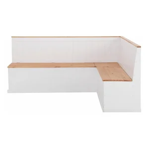 Støraa Silas – Bílá variabilní rohová lavice z masivního borovicového dřeva