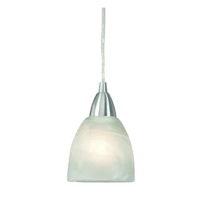 Stříbrné závěsné svítidlo s skleněným stínidlem 11 cm Line – Markslöjd
