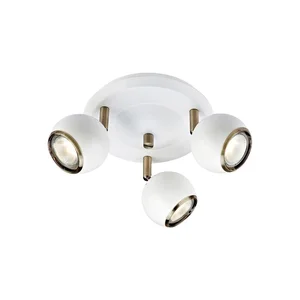 Stropní svítidlo Markslöjd Coco – bílé se zlatými detaily