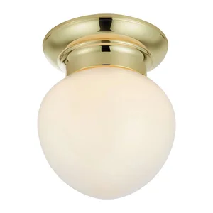 Stropní svítidlo Ronda, bílé a mosazné – Markslöjd