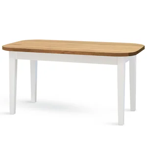 Stůl FORTE II 150x85 + 40 cm, Dub Halifax Tabákový, podnož černá