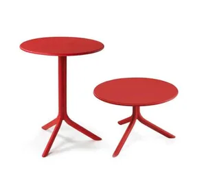 Stůl Spritz z polypropylenu, tortora, hnědošedá