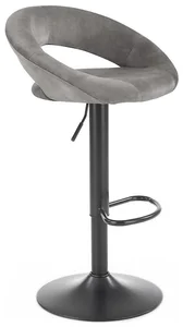 Stylová barová židle 100x48 cm, odstín šedá/antracit pro moderní interiér