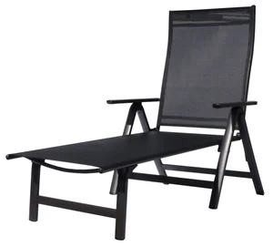 Sun Garden LONDON polohovatelné lehátko černé