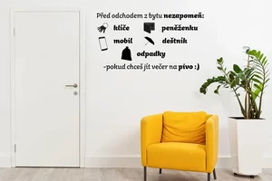 Světle Růžová Samolepka na Zeď 