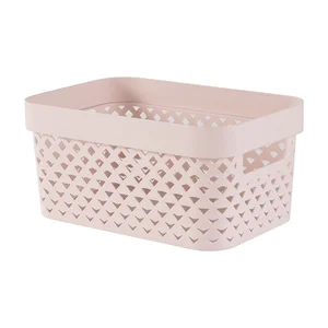 Světle růžový plastový úložný box Pure 26×17,5×12 cm – Curver