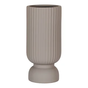 Světle šedá kameninová váza 25,5 cm Greco – House Nordic