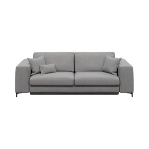 Světle šedá rozkládací pohovka Devichy Rothe 256 cm