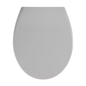 Světle šedé WC sedátko s funkcí snadného zavírání Wenko Samos 44,5 x 37,5 cm