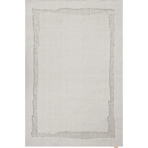 Světle šedý vlněný koberec 133x190 cm Morphic Rocca – Agnella