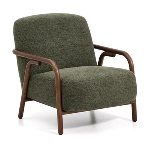 Sylo tmavě zelené žinylkové křeslo – Kave Home