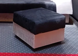 Taburet CANZORZEL šedá/černá