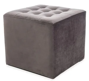 Taburet Lori Velvet šedý