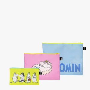 Taštičky na zip LOQI MOOMIN Together (3 ks)