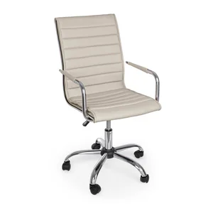 Taupe kancelářská židle Perth z imitace kůže – Yes Everyday