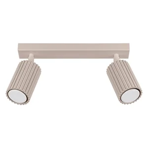 Taupe kovové bodové svítidlo Gleam 6,5×30 cm – Sollux