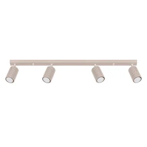 Taupe kovové bodové svítidlo Gleam – Sollux, 6,5×81 cm
