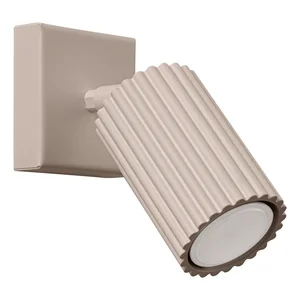 Taupe kovové bodové svítidlo Gleam – Sollux, 8×16 cm